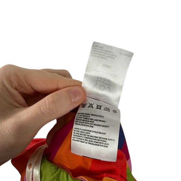 Farm Rio Anthropologie Bandeau Multicolor Geometric Top Boho NEW Womens Large - Picture 7 of 8